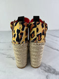 Louis Vuitton Leopard Print Wedge Sandals Size 36