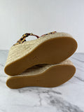 Louis Vuitton Leopard Print Wedge Sandals Size 36