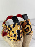 Louis Vuitton Leopard Print Wedge Sandals Size 36