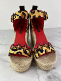 Louis Vuitton Leopard Print Wedge Sandals Size 36