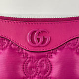 GUCCI Lovely (Pink) Nylon Calfskin Enamel GG Matelasse Chain Crossbody/Shoulder Bag