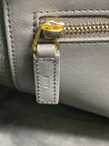 Saint Laurent Grey Calfskin Matelasse Chevron Small Monogram Cabas Shoulder/Crossbody Bag
