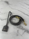 Saint Laurent Grey Calfskin Matelasse Chevron Small Monogram Cabas Shoulder/Crossbody Bag