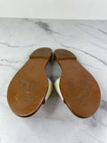 LOUIS VUITTON Escale Pastel Lock It Monogram Flat Mules Size 37