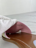 LOUIS VUITTON Escale Pastel Lock It Monogram Flat Mules Size 37