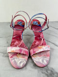 CHRISTIAN LOUBOUTIN Miss Z 80 floral sandals Size 38.5