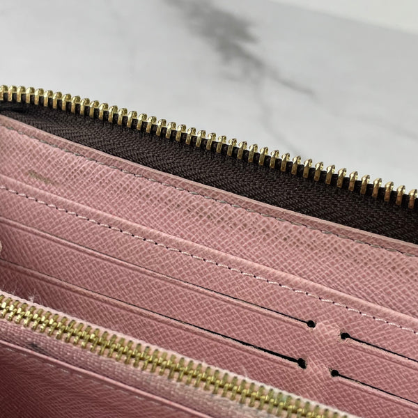 Louis Vuitton Brown/Rose Ballerine Monogram Zippy Wallet