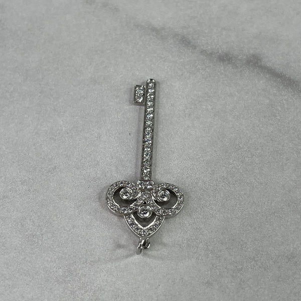 Tiffany Keys Fleur de Lis Key Pendant
