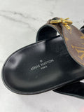 LOUIS VUITTON Monogram Bom Dia Mule Sandals Size 37