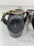 LOUIS VUITTON Monogram Bom Dia Mule Sandals Size 37