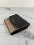 BURBERRY Black House Check Luna French Wallet