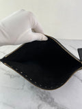 VALENTINO Black Leather Rockstud Clutch