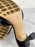 BOTTEGA VENETA Black Nappa Matelasse Padded Mule Sandals Size 37