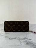 LOUIS VUITTON Monogram Fuchsia Clemence Wallet