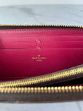 LOUIS VUITTON Monogram Fuchsia Clemence Wallet
