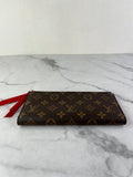 LOUIS VUITTON Monogram Coquelicot Red Adele Wallet