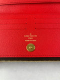 LOUIS VUITTON Monogram Coquelicot Red Adele Wallet