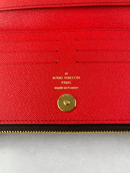LOUIS VUITTON Monogram Coquelicot Red Adele Wallet