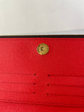 LOUIS VUITTON Monogram Coquelicot Red Adele Wallet