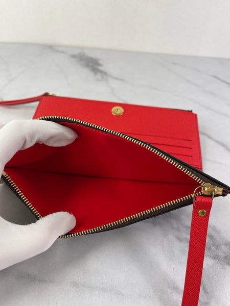 LOUIS VUITTON Monogram Coquelicot Red Adele Wallet