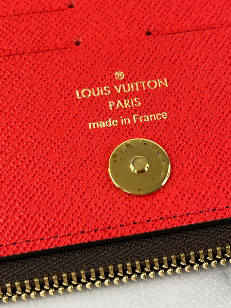 LOUIS VUITTON Monogram Coquelicot Red Adele Wallet