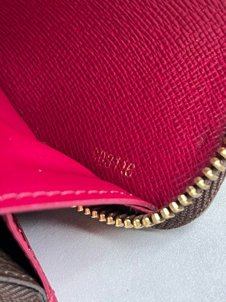 LOUIS VUITTON Monogram Fuchsia Clemence Wallet