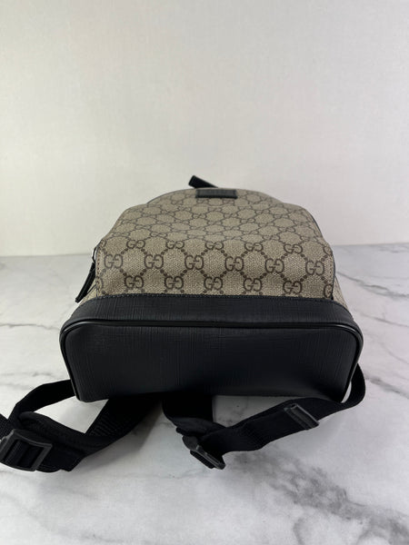 GUCCI Black GG Supreme Monogram Small Eden Day Backpack
