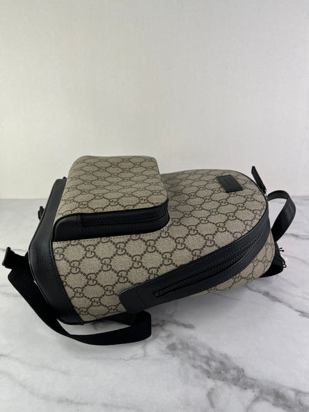GUCCI Black GG Supreme Monogram Small Eden Day Backpack