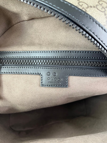 GUCCI Black GG Supreme Monogram Small Eden Day Backpack