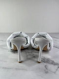 Bottega Veneta Intrecciato leather Optic White Lido Mules Size 37