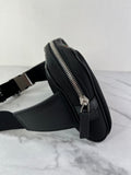 GUCCI Black Canvas Web Slim Belt Bag