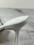 Bottega Veneta Intrecciato leather Optic White Lido Mules Size 37