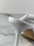 Bottega Veneta Intrecciato leather Optic White Lido Mules Size 37