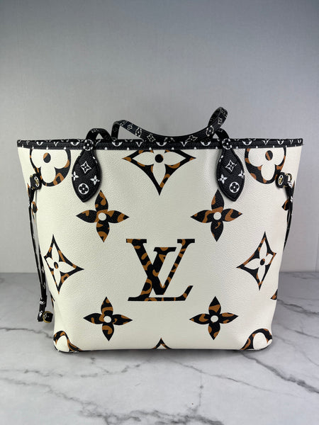 LOUIS VUITTON Monogram Giant Jungle Neverfull MM Tote Shoulder Bag