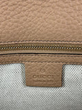 GUCCI Camelia (rose beige) Pebbled Calfskin Soho Clutch