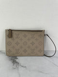 LOUIS VUITTON Mahina Galet (Grey/Beige) Pochette/Wristlet