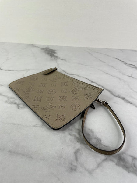 LOUIS VUITTON Mahina Galet (Grey/Beige) Pochette/Wristlet