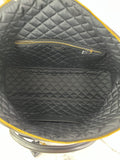 SAINT LAURENT Black Calfskin Quilted ES Giant Travel Shoulder Bag