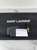SAINT LAURENT Black Calfskin Quilted ES Giant Travel Shoulder Bag