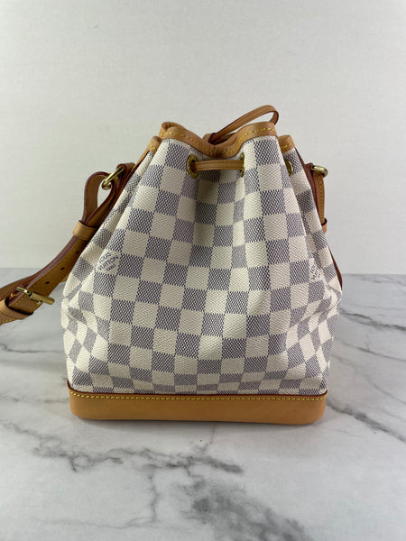 LOUIS VUITTON Damier Azur Noé BB bucket crossbody/shoulder bag