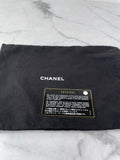 Chanel Black Caviar Chevron Quilted Square Wallet On Chain WOC Crossbody/Shoulder Bag
