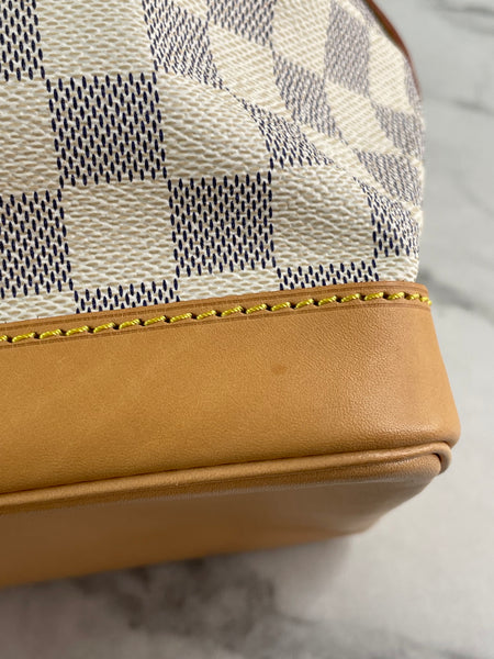 LOUIS VUITTON Damier Azur Noé BB bucket crossbody/shoulder bag