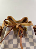 LOUIS VUITTON Damier Azur Noé BB bucket crossbody/shoulder bag