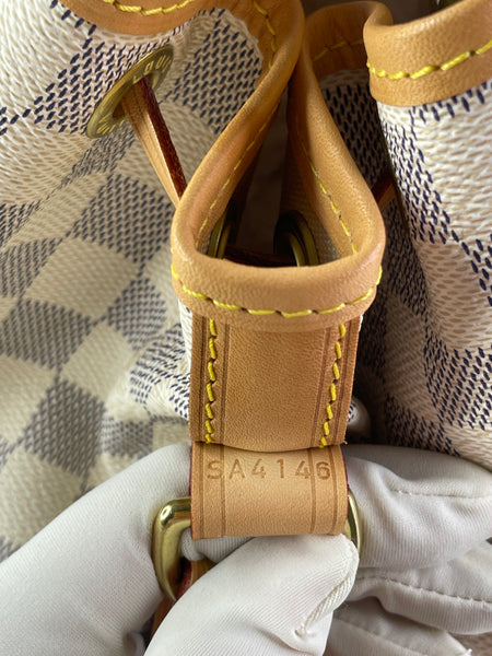 LOUIS VUITTON Damier Azur Noé BB bucket crossbody/shoulder bag