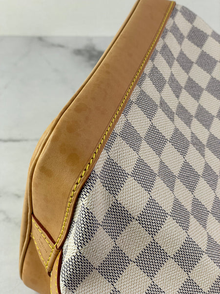 LOUIS VUITTON Damier Azur Noé BB bucket crossbody/shoulder bag