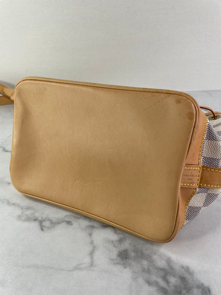 LOUIS VUITTON Damier Azur Noé BB bucket crossbody/shoulder bag