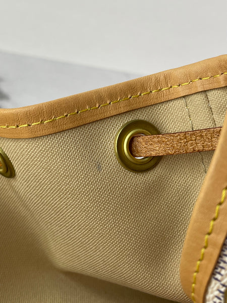 LOUIS VUITTON Damier Azur Noé BB bucket crossbody/shoulder bag