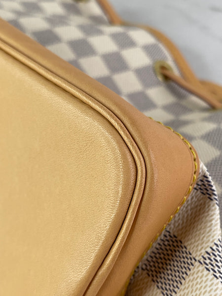 LOUIS VUITTON Damier Azur Noé BB bucket crossbody/shoulder bag