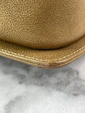 CHANEL Dark Gold Metallic Calfskin Quilted Medium Boy Flap Bag