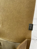 CHANEL Dark Gold Metallic Calfskin Quilted Medium Boy Flap Bag